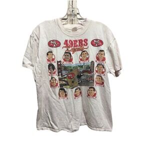 Vintage San Francisco 49ers Stedman NFL Legends T-Shirt Sz L Single Stitch